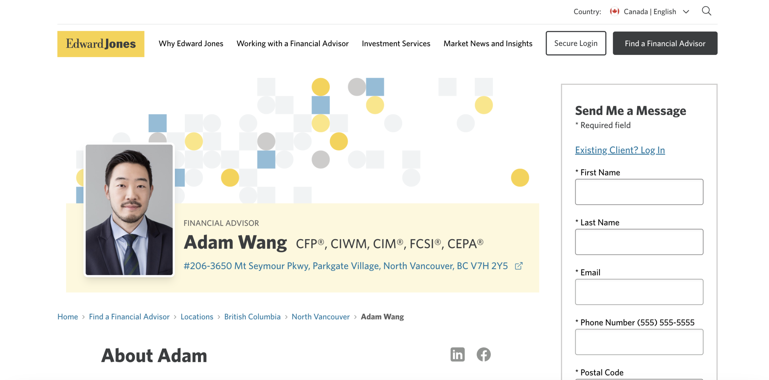 Adam Wang Financial Advisor - Fee-Only Financial Planner In Vancouver